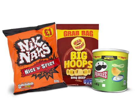 Cash and carry bigger eat crisps