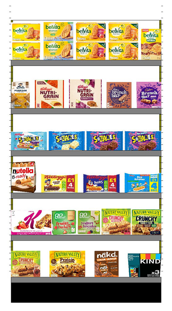 Multipack Cereal Bars in Biscuit Aisle Kellogg's