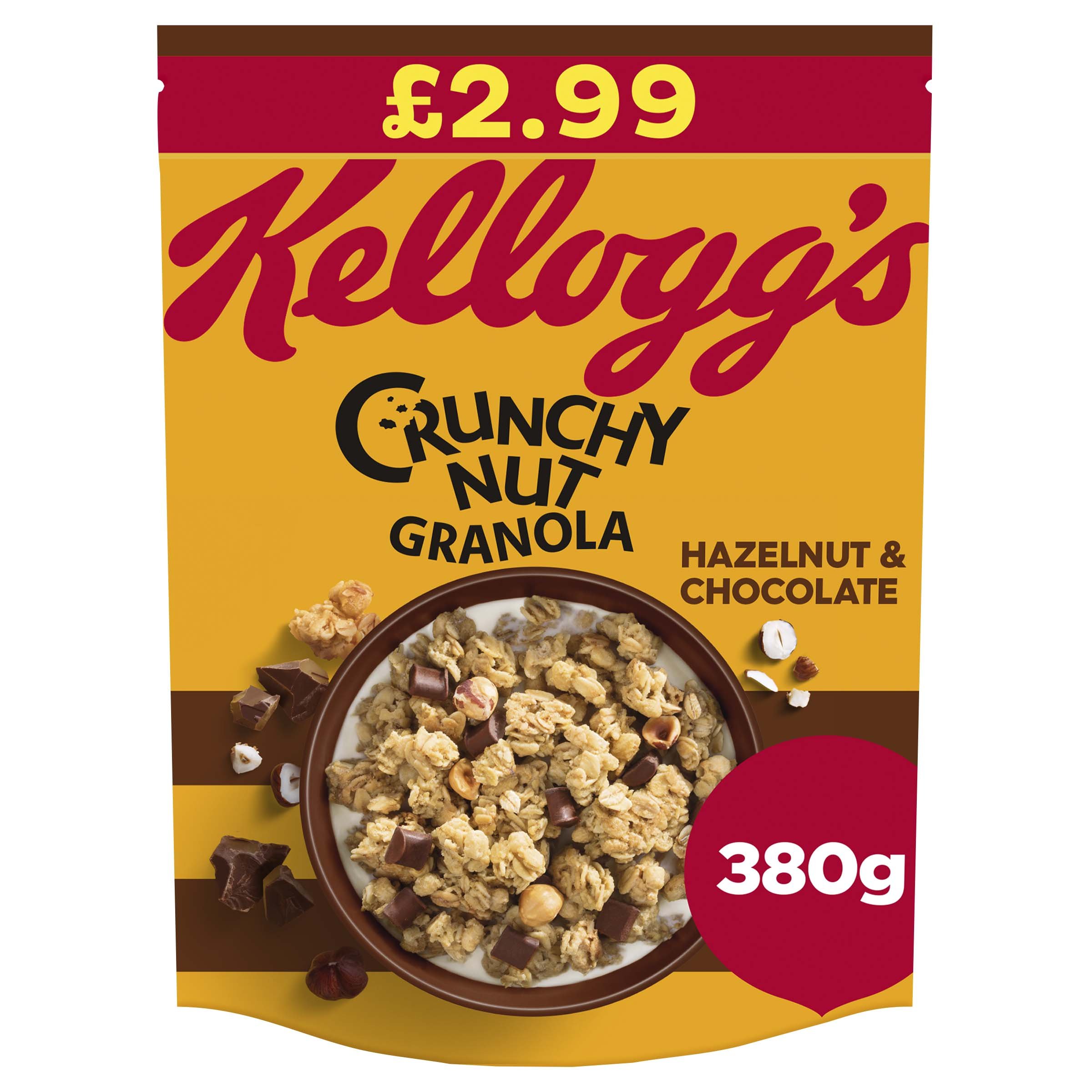Kellogg's Crunchy Nut Granola Hazelnut & Chocolate 380g PMP