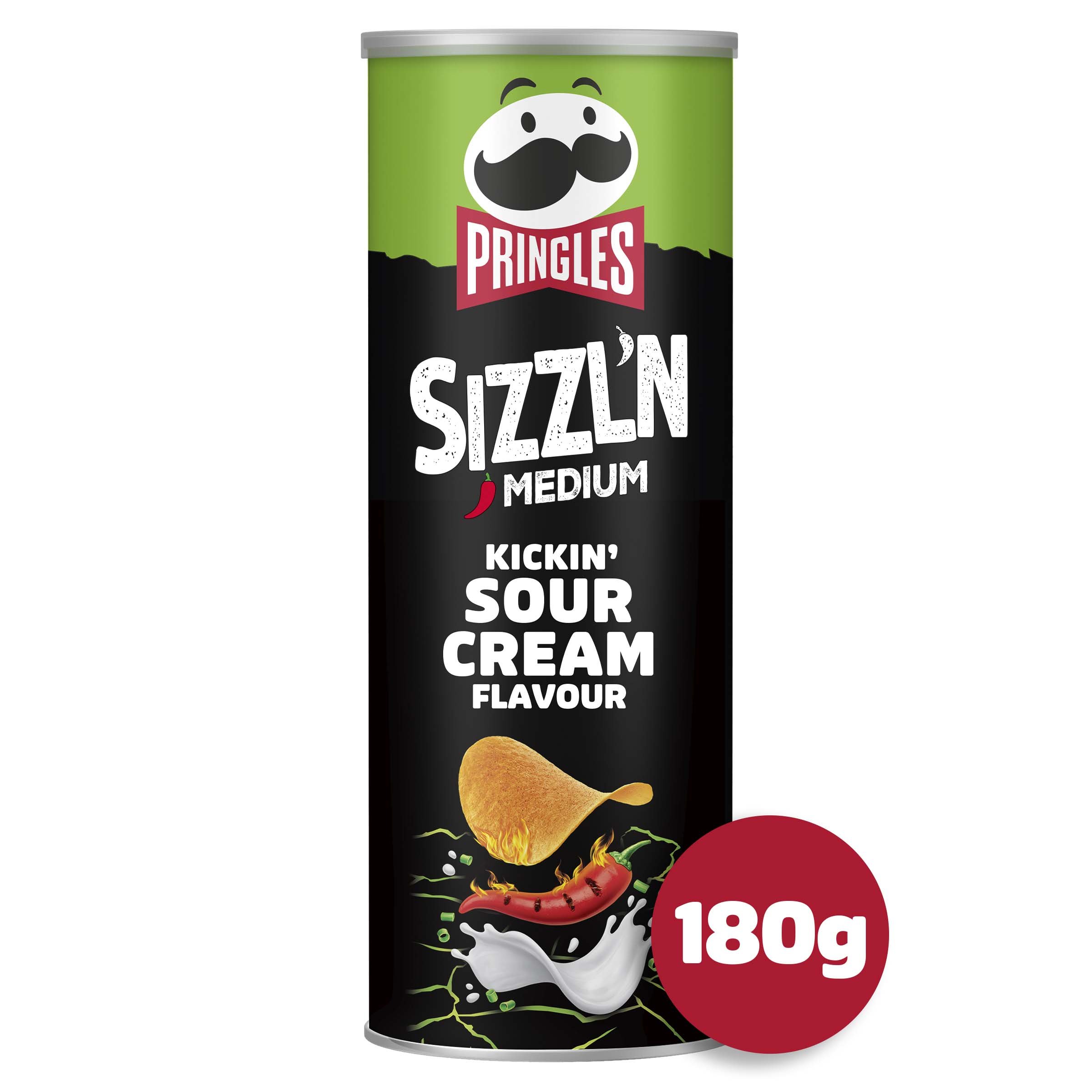 Pringles Sizzl'N Kickin' Sour Cream 180g