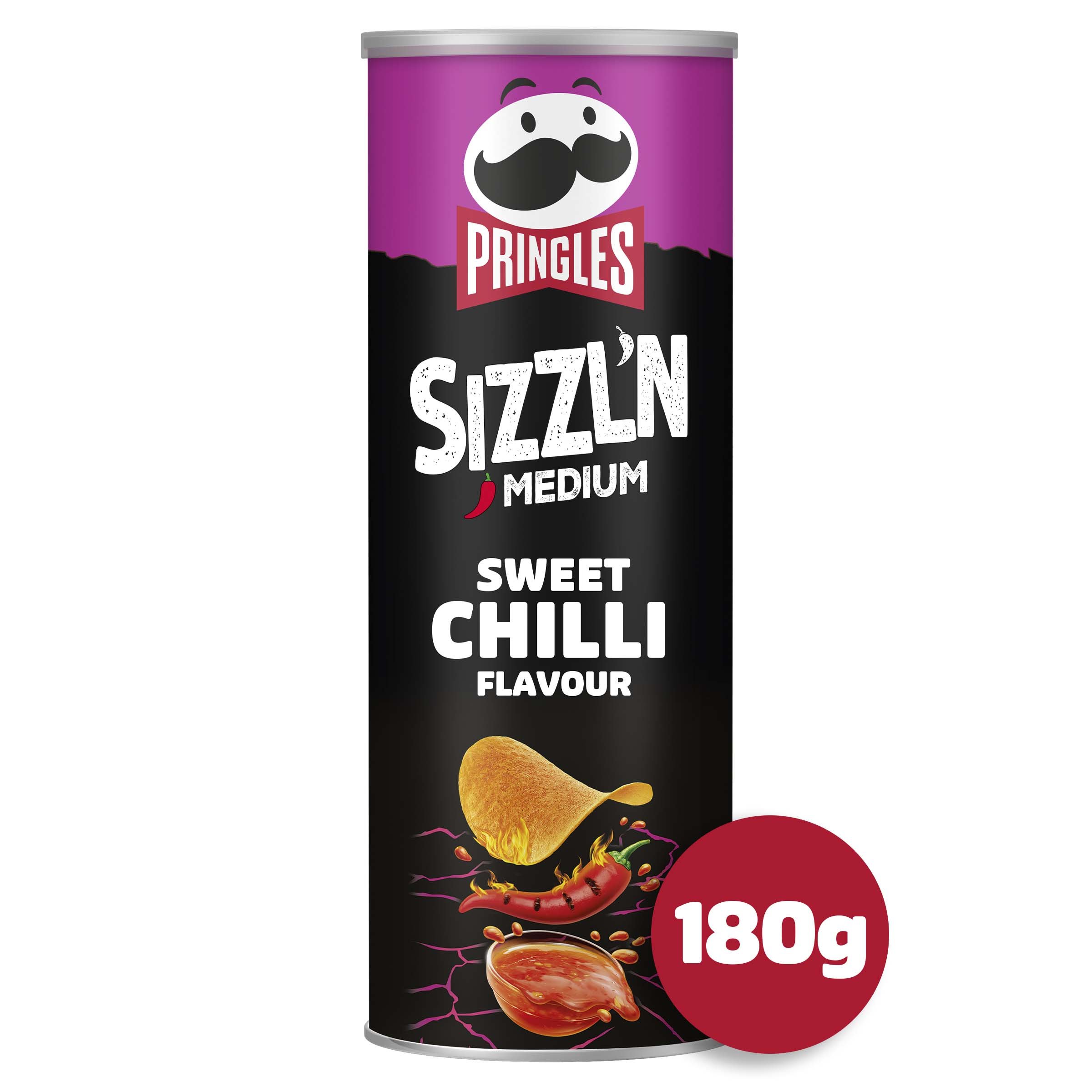 Pringles Sizzl'n Spicy Sweet Chilli 180g