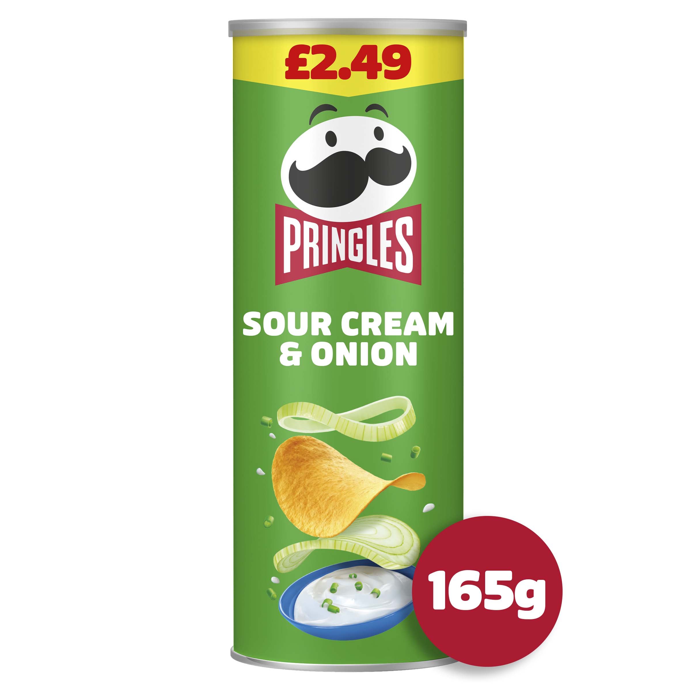 Pringles Sour Cream & Onion 165g PMP