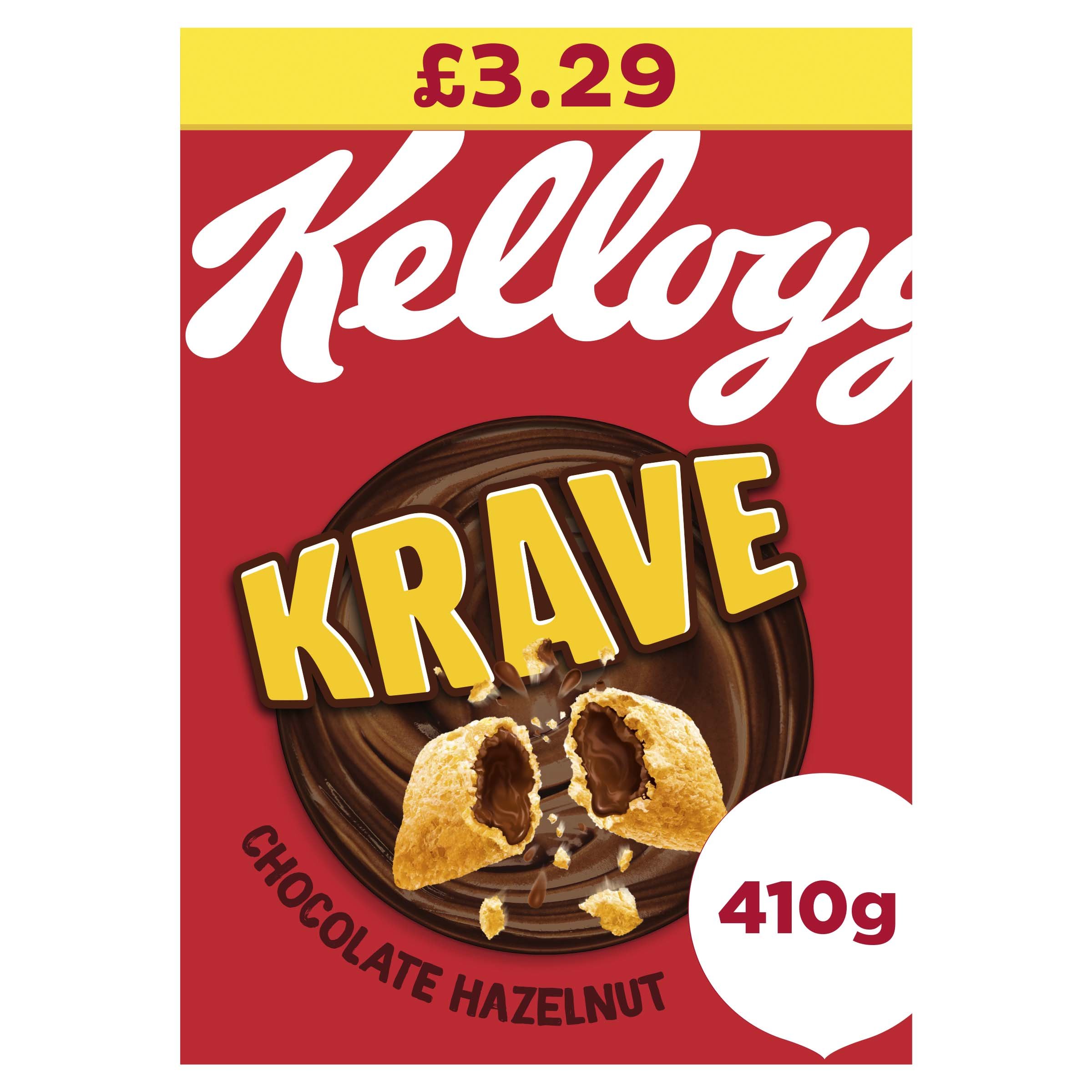 Kellogg's Krave Chocolate Hazelnut Flavour 410g PMP