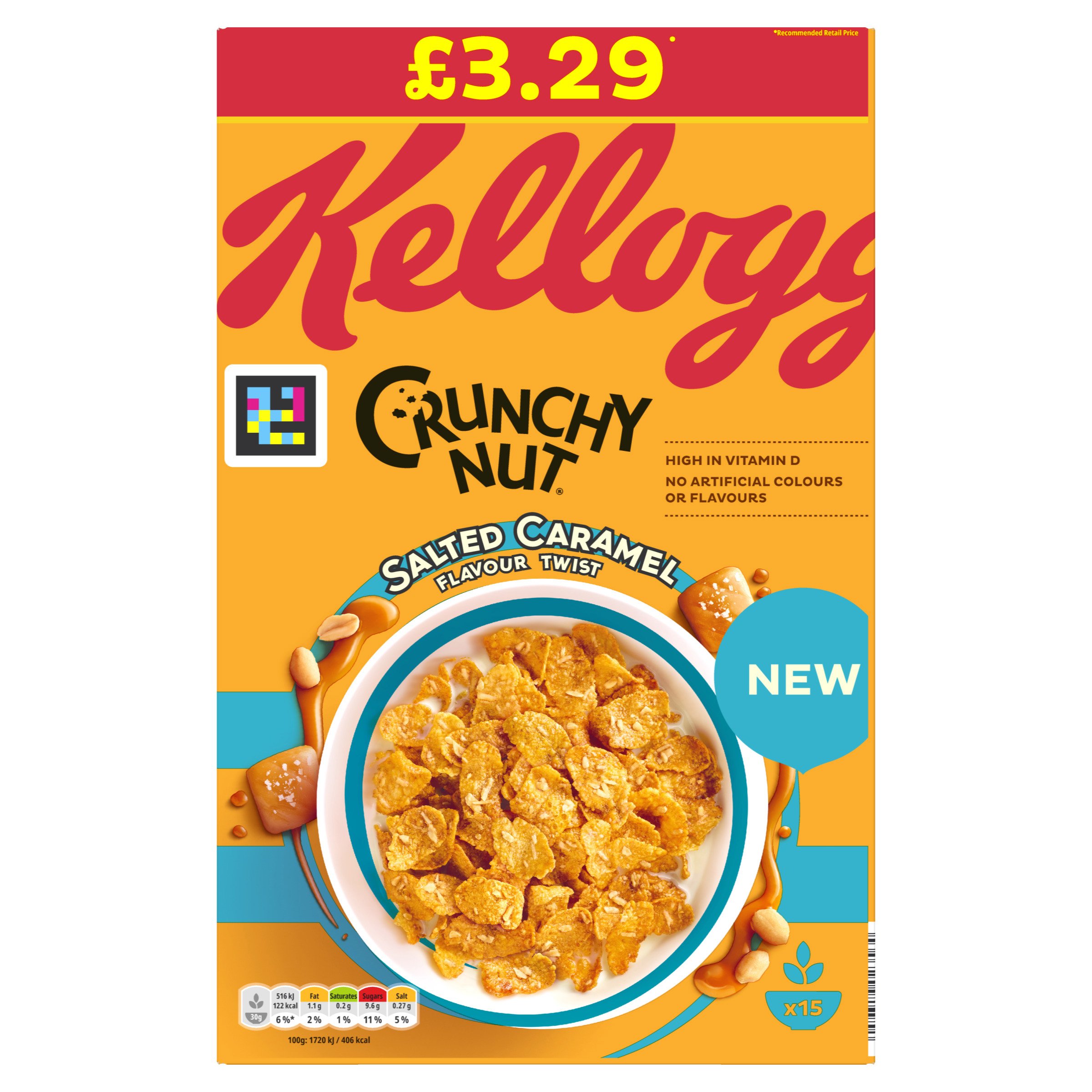 Kellogg's Crunchy Nut Salted Caramel 375g PMP