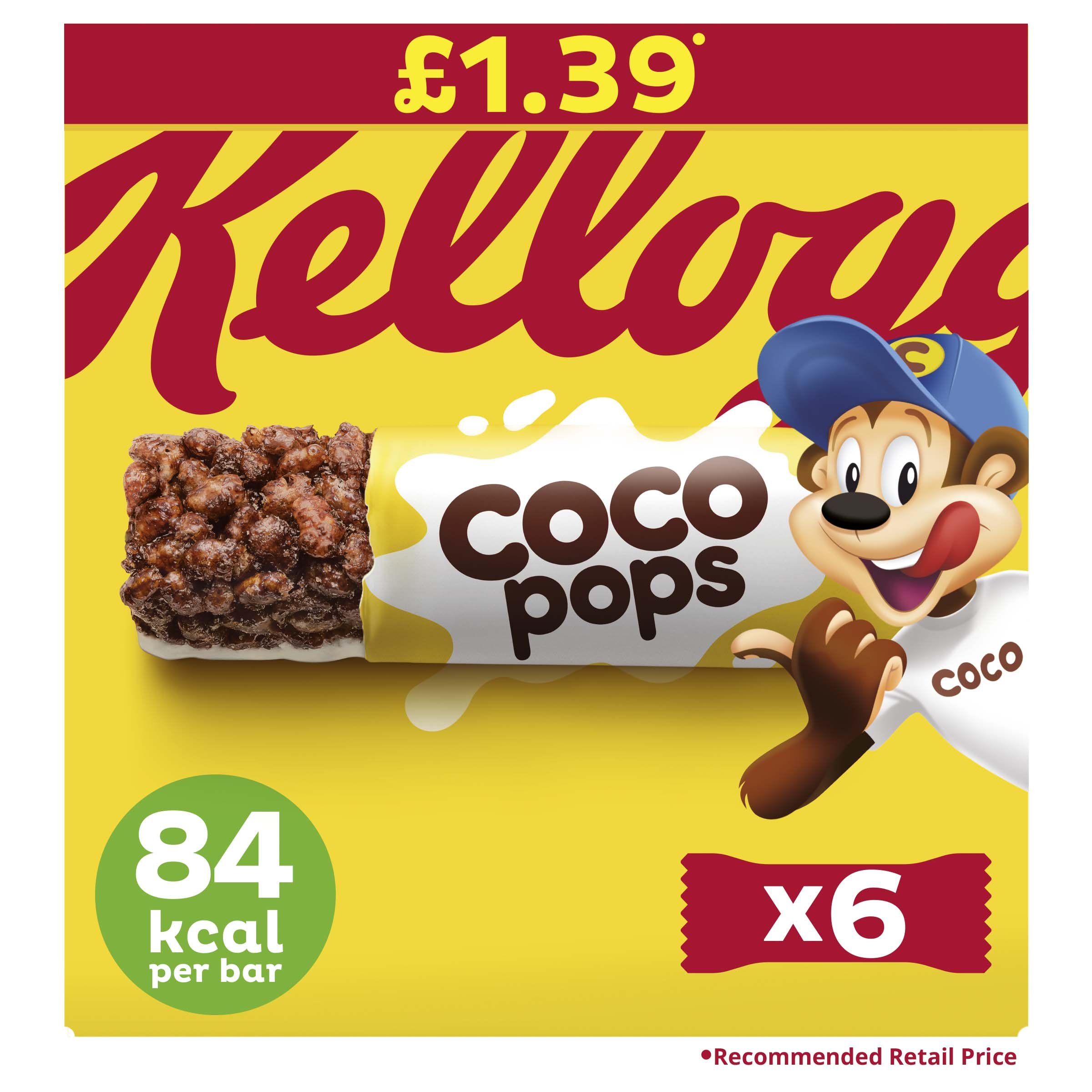 Kellogg's Coco Pops Bars 6x20g PMP