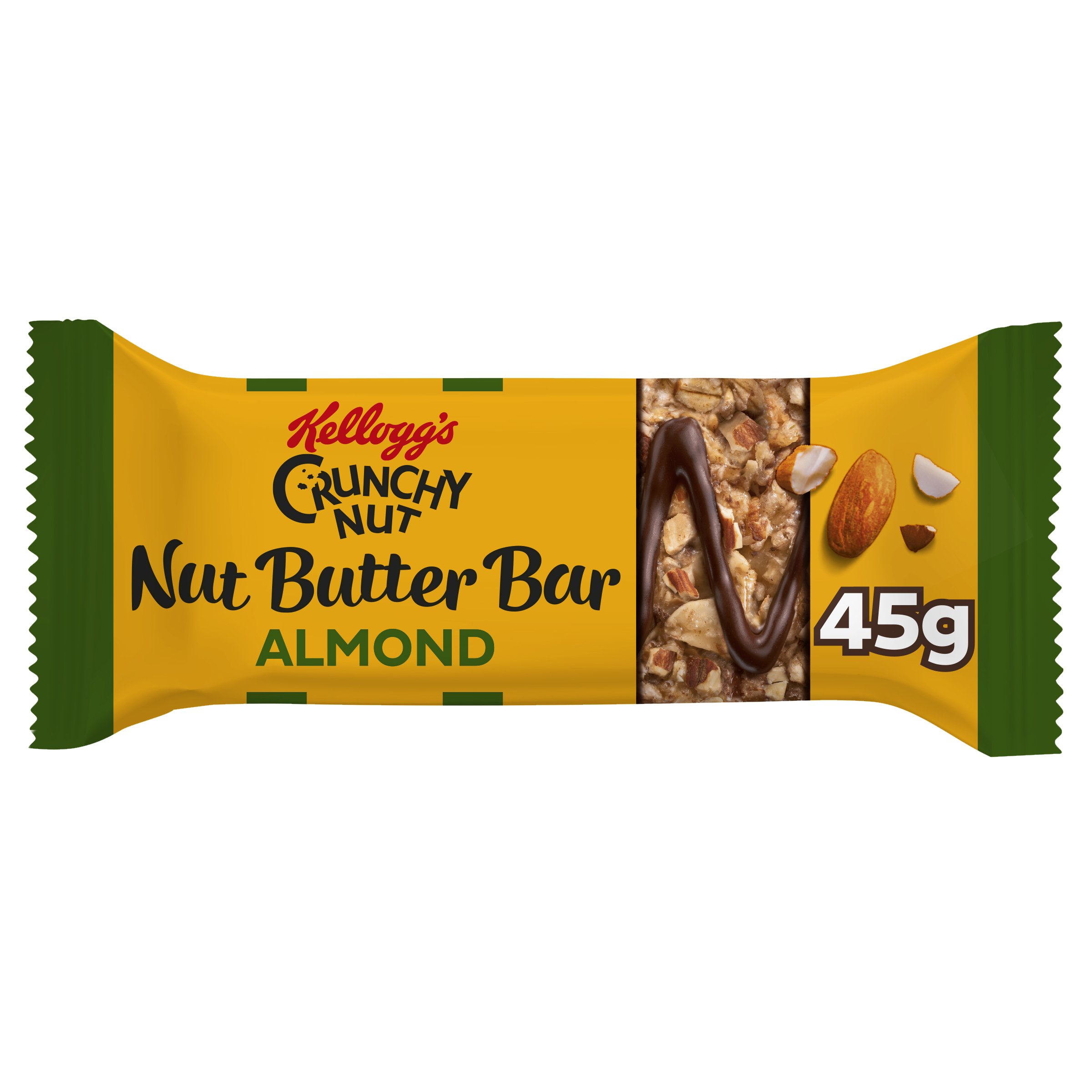 Kellogg's Crunchy Nut Butter Single Snack Bar Almond 45g