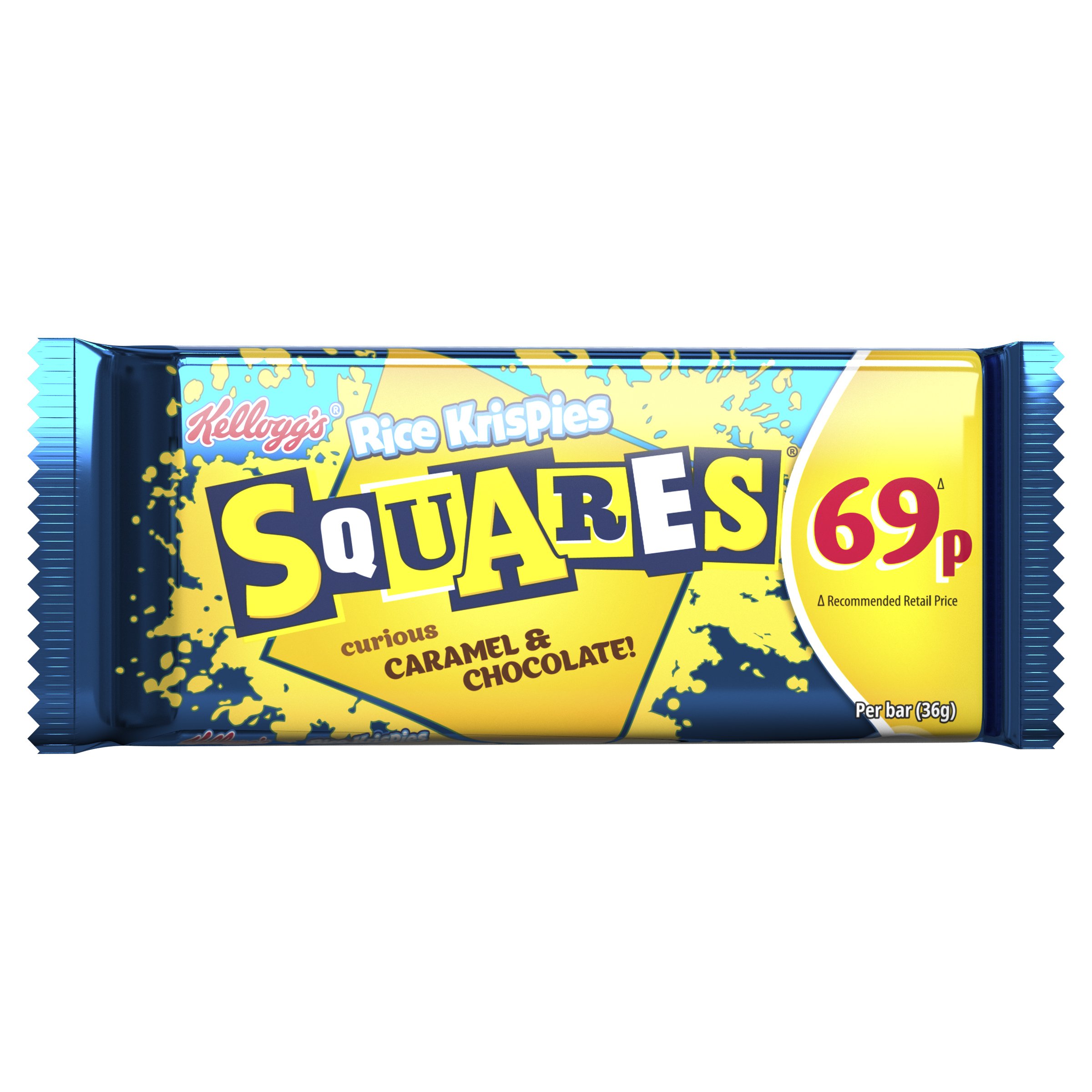 Kellogg's Rice Krispies Squares Chocolate Caramel Single Bar 36g PMP