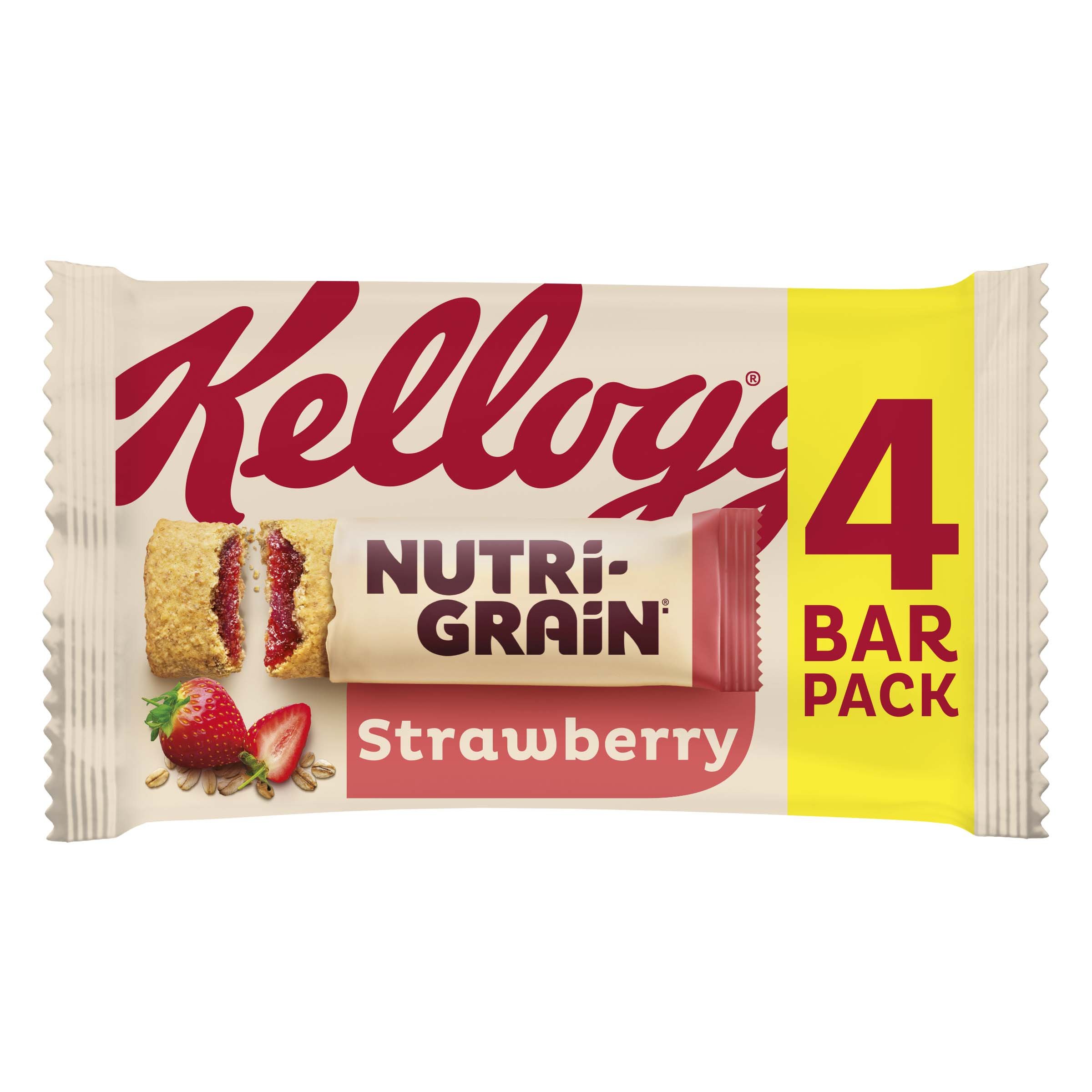 Kellogg's Nutri-Grain Strawberry Bars 4x37g