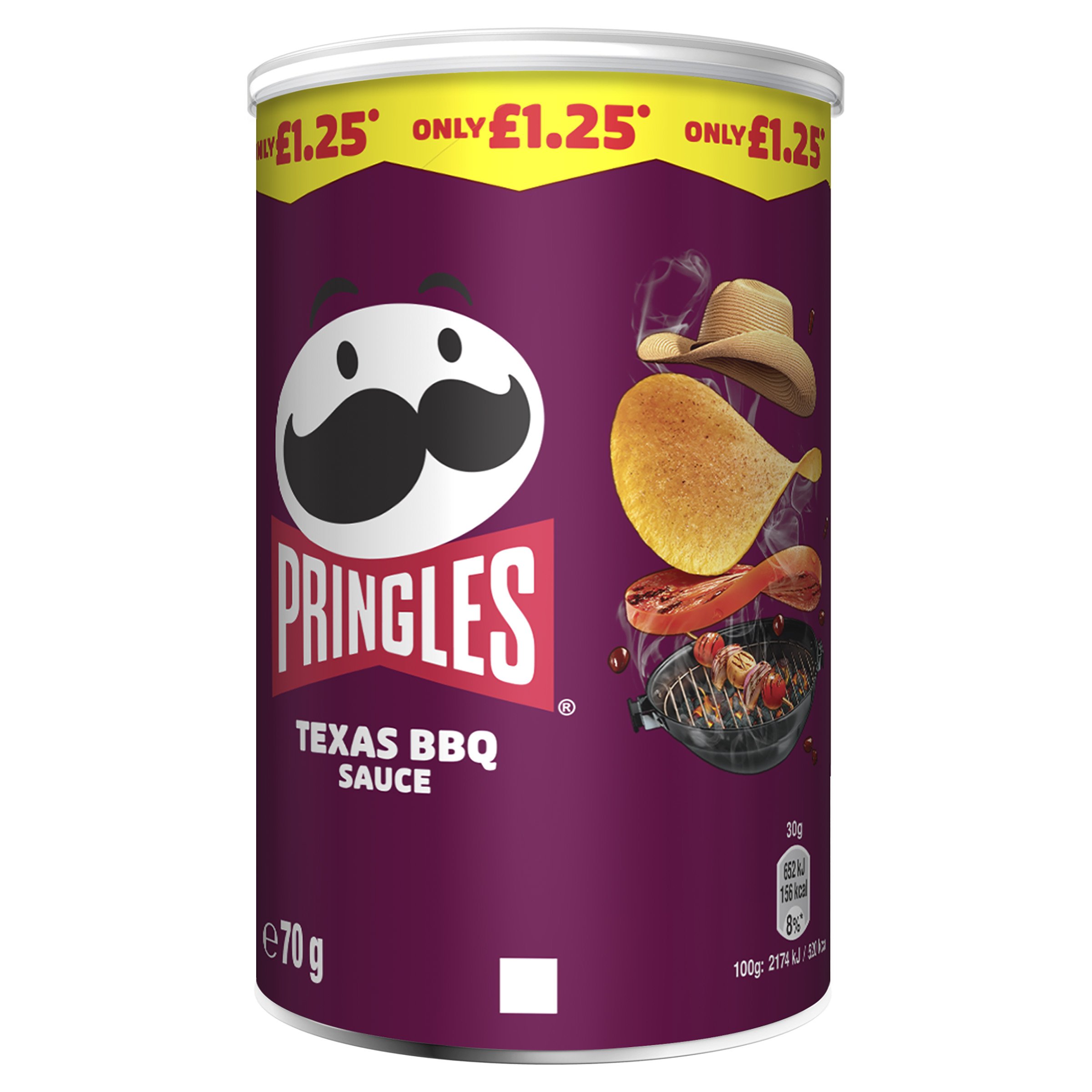 Pringles Texas BBQ Sauce Crisps 70g  PMP