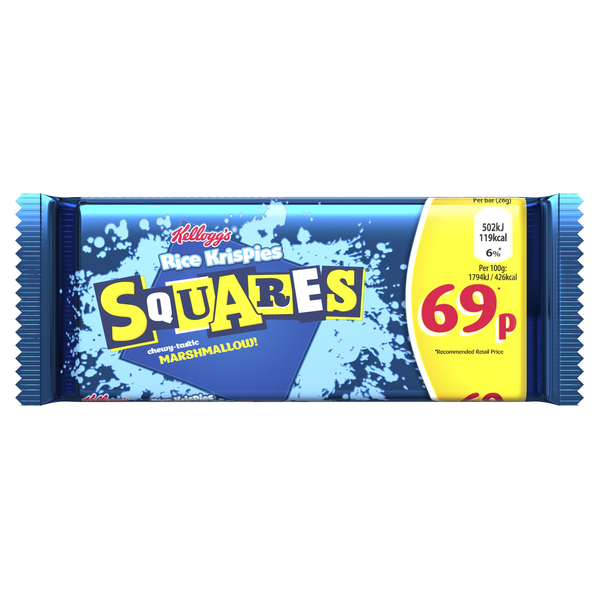 Kellogg's Rice Krispies Squares Marshmallow Bar Single 28g PMP