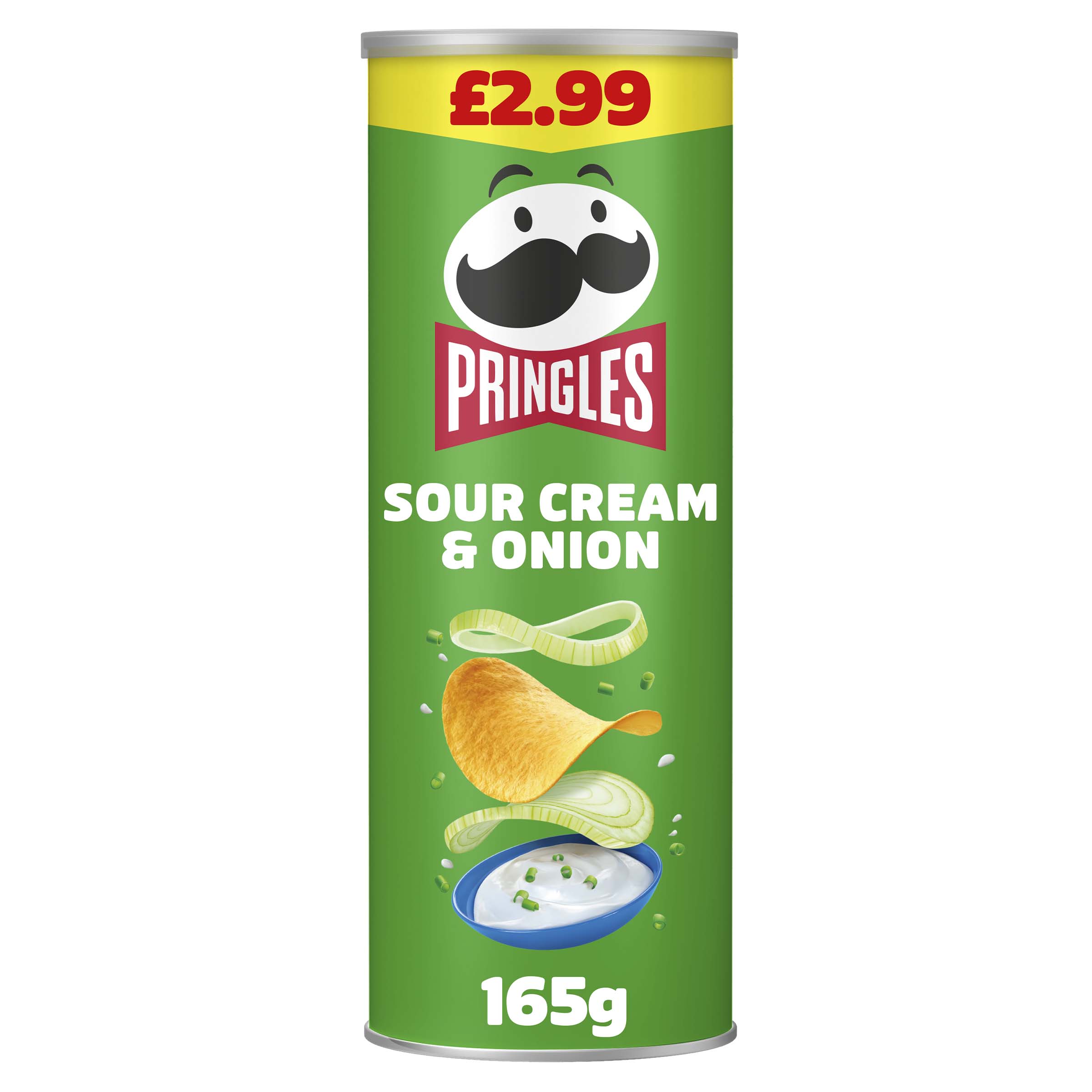 Pringles Sour Cream & Onion 165g PMP