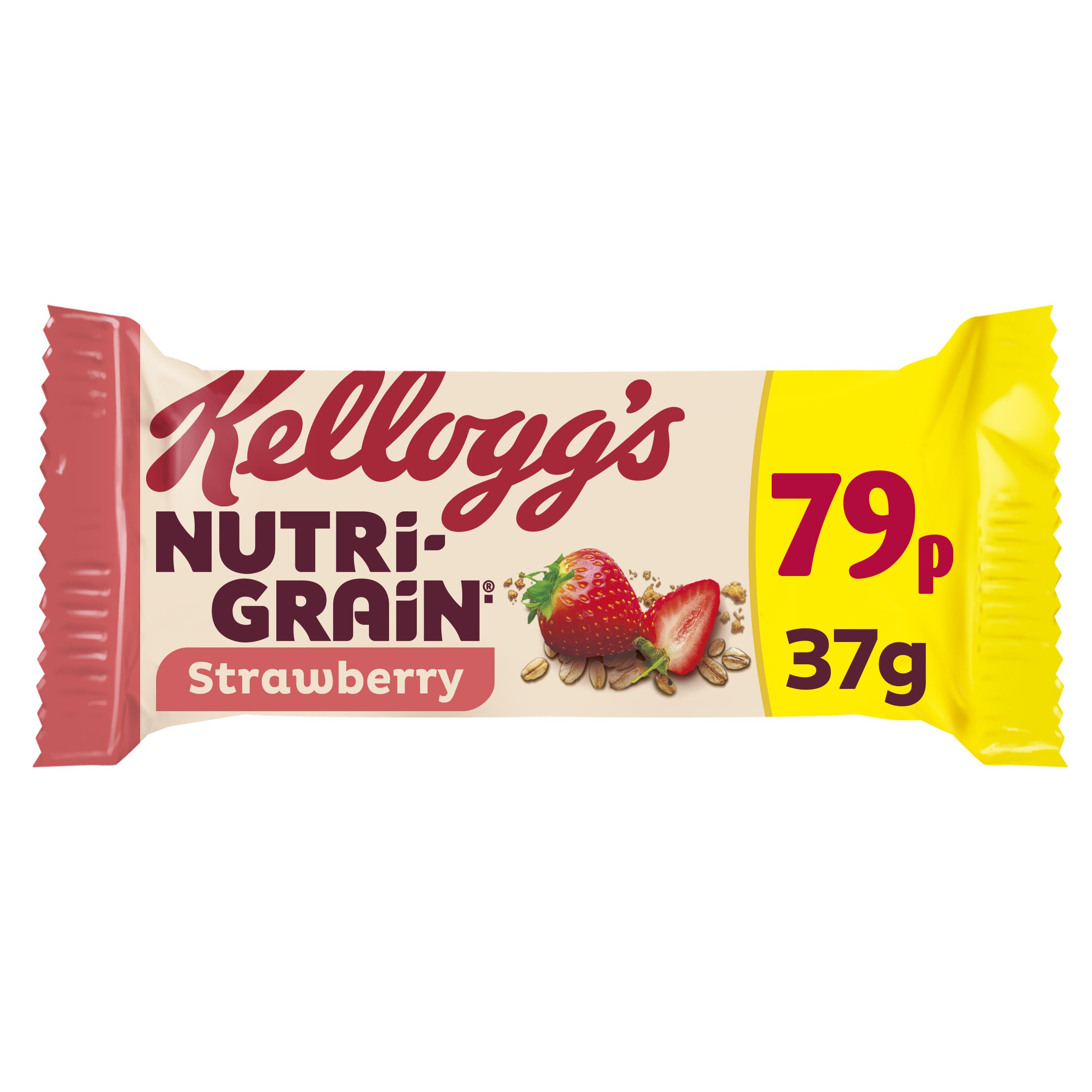 Kellogg's Nutri Grain Strawberry Single Snack Bar 37g PMP