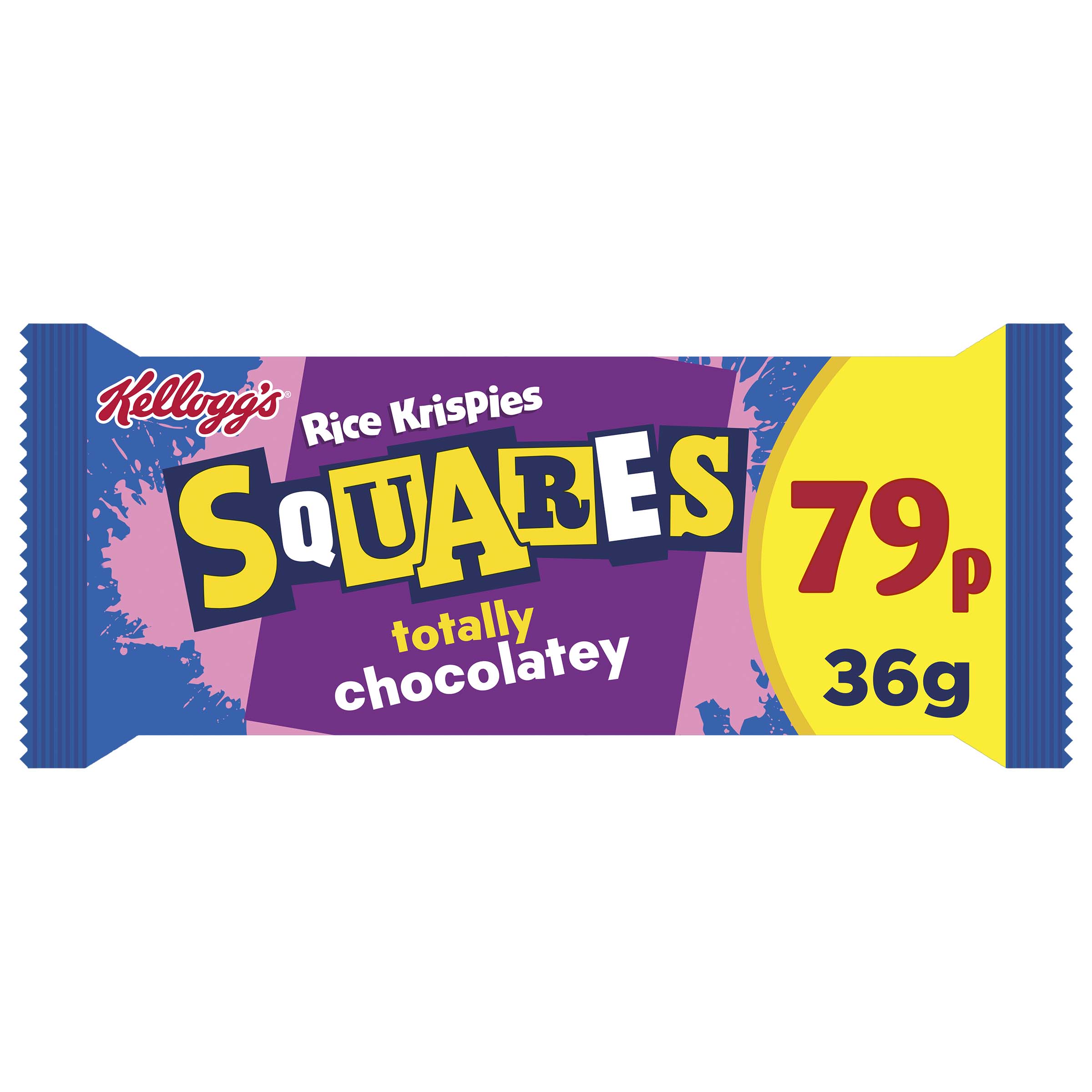 Kellogg's Rice Krispies Squares Totally Chocolatey Snack Bar Single 36g PMP