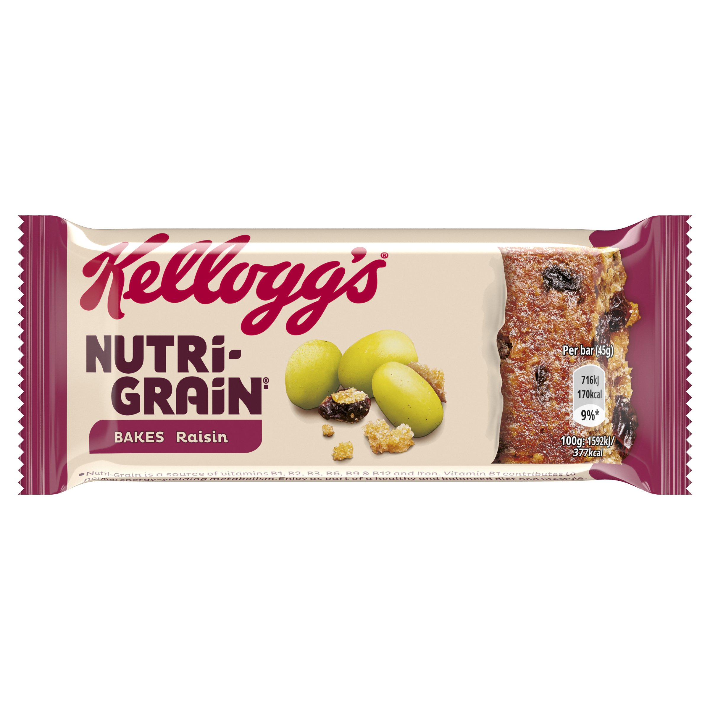 Kellogg's Nutri-Grain Raisin Bar 45g